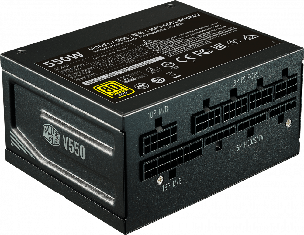 Блок питания 550W Cooler Master V550 SFX Gold (MPY-5501-SFHAGV-EU)
