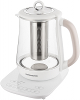 Чайник электрический Redmond RK-G1304D 1.5л. 1000Вт белый (корпус: стекло)