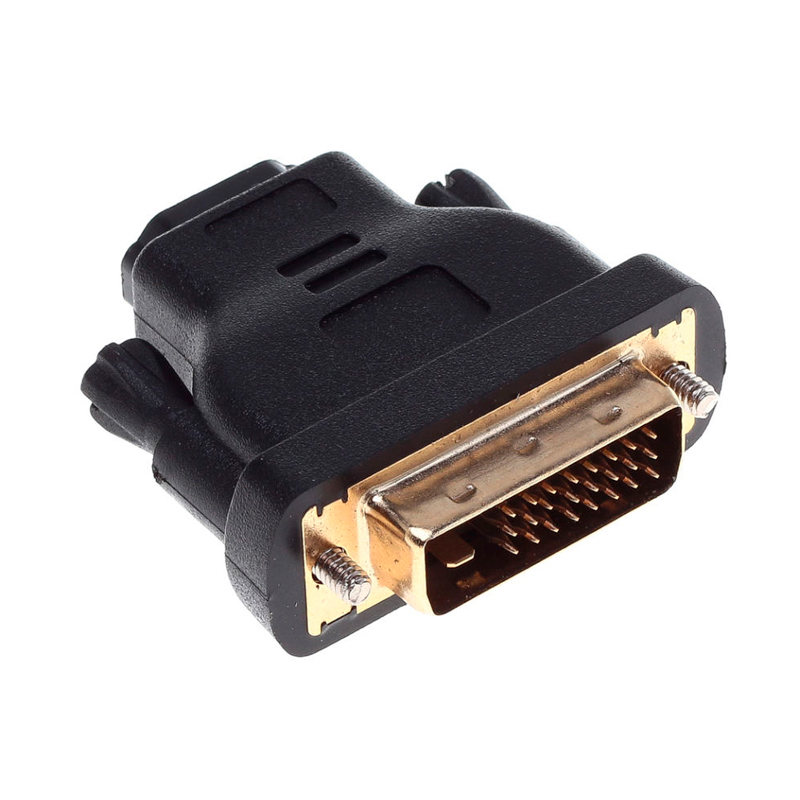 Переходник HDMI (f) - DVI-D (m), GOLD [adapter dvi-hdmi]