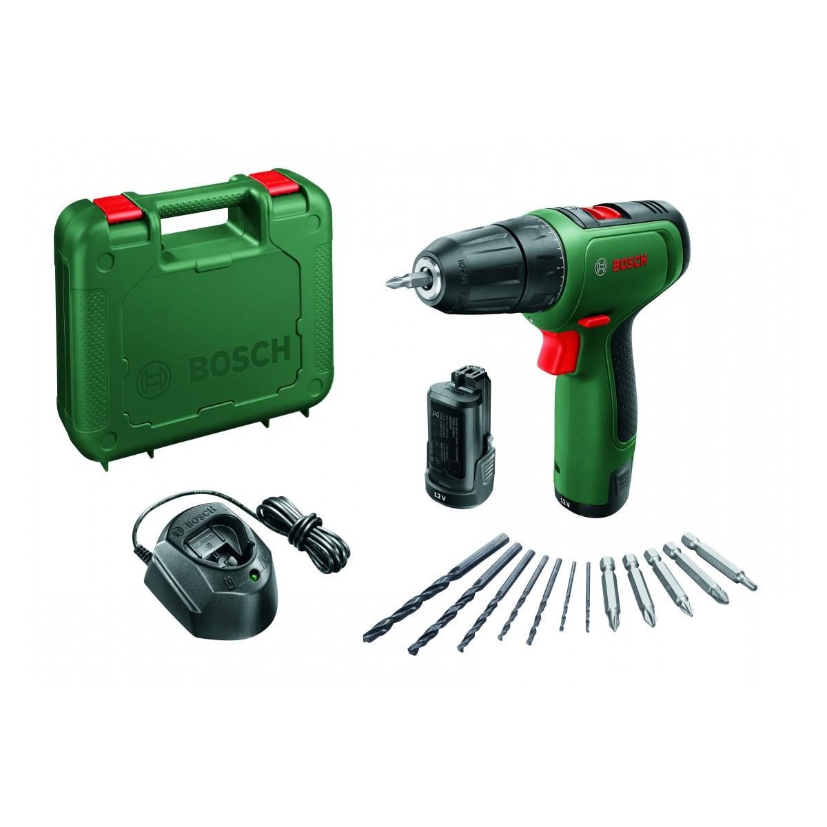 Дрель-шуруповерт Bosch EasyDrill 1200 аккум. патрон:быстрозажимной (кейс в комплекте) (06039D3007)