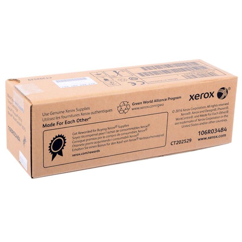 Картридж лазерный Xerox 106R03484 черный (2500стр.) для Xerox Ph 6510/WC 6515
