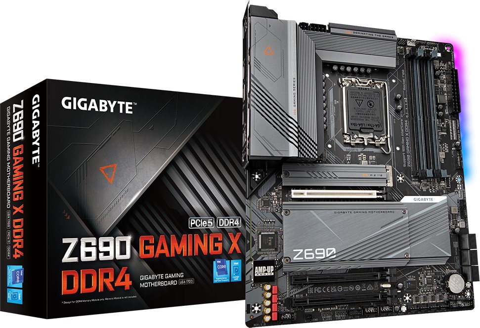 Материнская плата Z690 S1700 ATX Z690 GAMING X DDR4 GIGABYTE