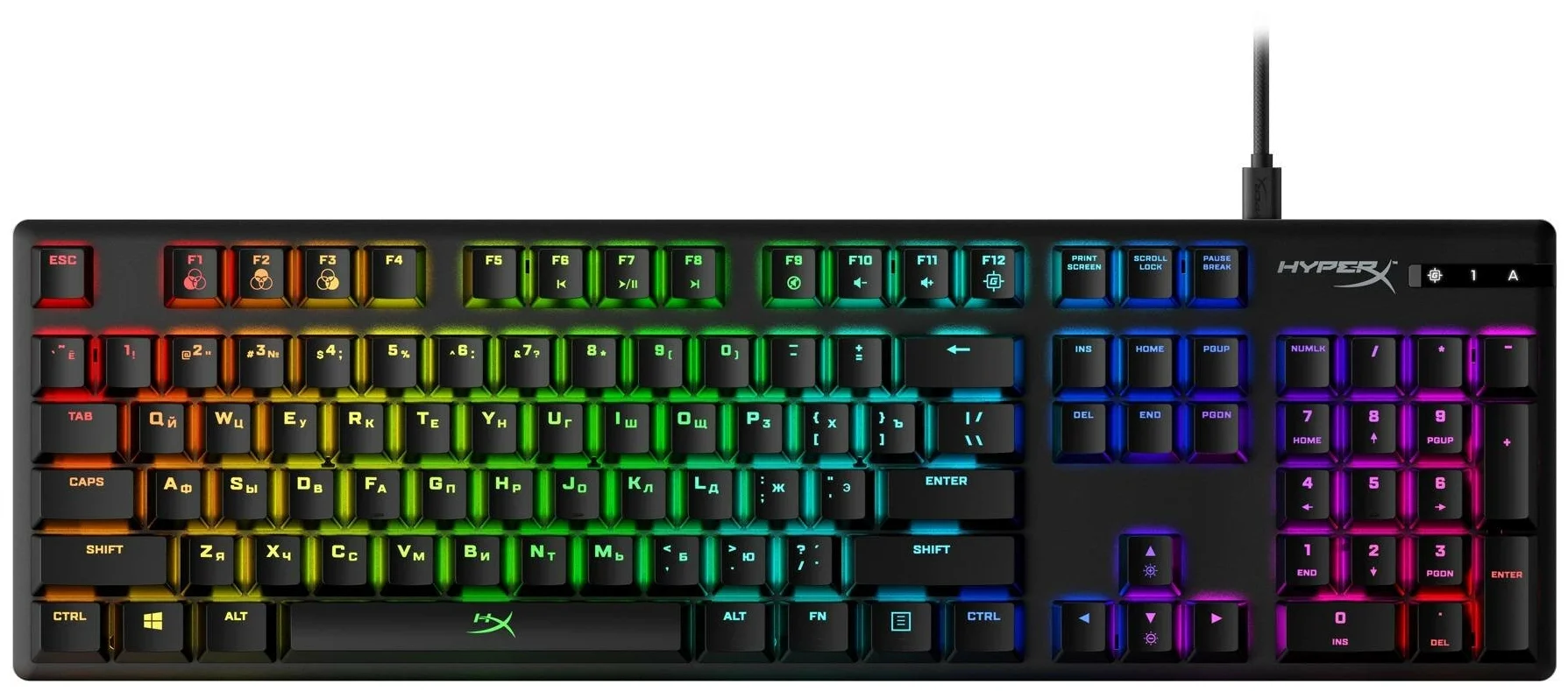 Клавиатура HyperX Alloy Origins механическая черный USB for gamer LED (4P4F6AX)