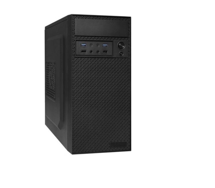 Корпус Mini-Tower ExeGate BAA-109U2-AAA450 черный [0.5 мм, БП 450 Вт] [EX291274RUS]