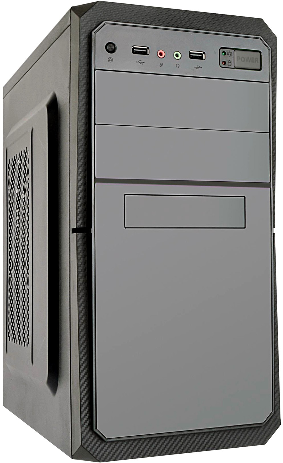 Корпус Mini-Tower ExeGate BA-202 черный [0.45 мм, БП 450 Вт] [EX284025RUS]