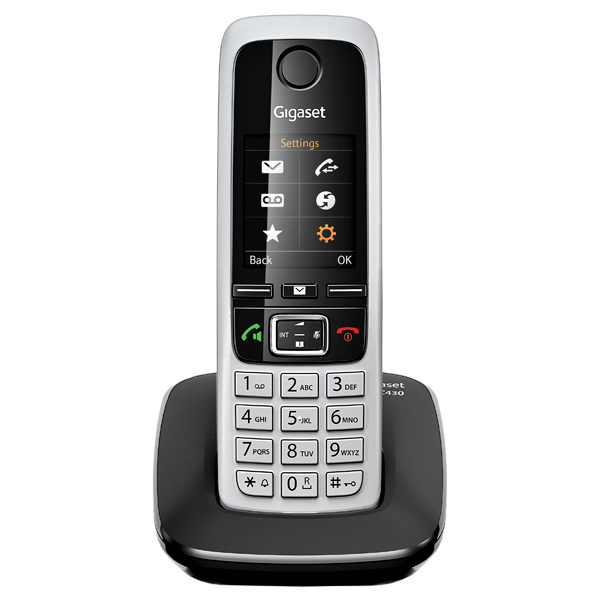 Р/Телефон Dect Gigaset C430 RUS черный АОН