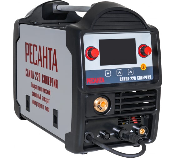 Сварочный аппарат Ресанта САИПА-220 СИНЕРГИЯ ММА DC/MIG-MAG/FCAW/TIG 9.2кВт