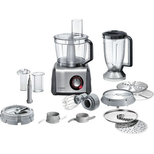 Кухонный комбайн Bosch MC812M865 [1250 Вт, чаша - 3.9 л, блендер, терка, серебристый, серый]