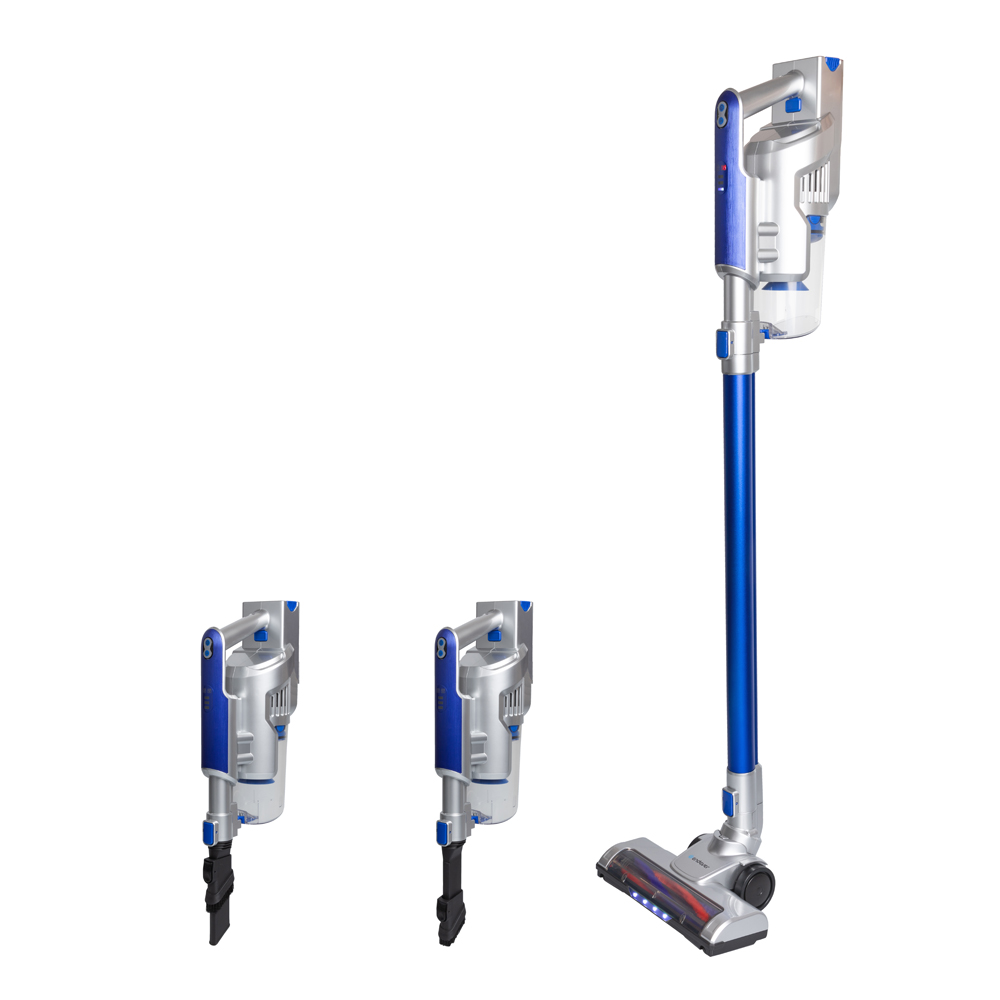 Пылесос вертикальный аккумуляторный, ENDEVER Skyclean VC-302 синий/серебристый