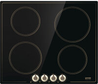 Индукционная варочная поверхность Gorenje IK640CLI [ст-керамика, конф.:4 шт, инд.-4, пов. мех., черный, бежевый]