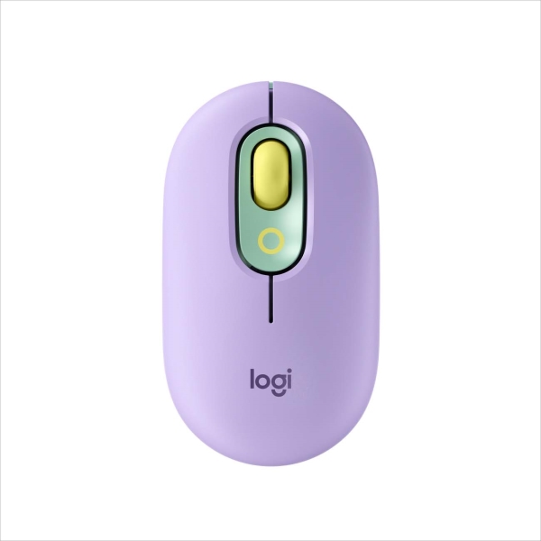 Мышь Logitech POP Mouse with emoji фиолетовый/зеленый (910-006547)
