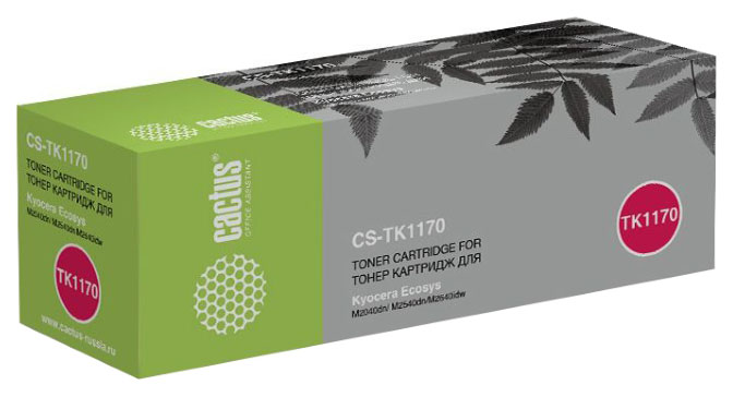 Картридж лазерный Cactus CS-TK1170 TK-1170 черный (7200стр.) для Kyocera Ecosys M2040dn/ M2540dn/M2640idw