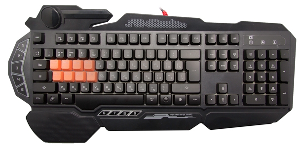 Клавиатура A4Tech Bloody B318 Black USB Multimedia Gamer LED (подставка для запястий)