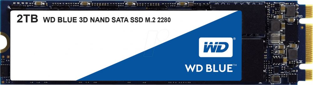 SSD жесткий диск M.2 2280 2TB TLC BLUE WDS200T2B0B WDC