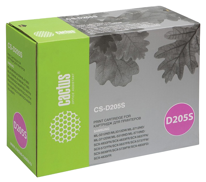 Картридж CACTUS CS-D205S для принтеров SAMSUNGML 3310/3710/ SCX 4833/5637 ,2000стр