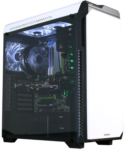 Корпус Mid-Tower ZALMAN Z9 NEO Plus белый [акрил (оргстекло), 5 x 120 мм, 0.7 мм]