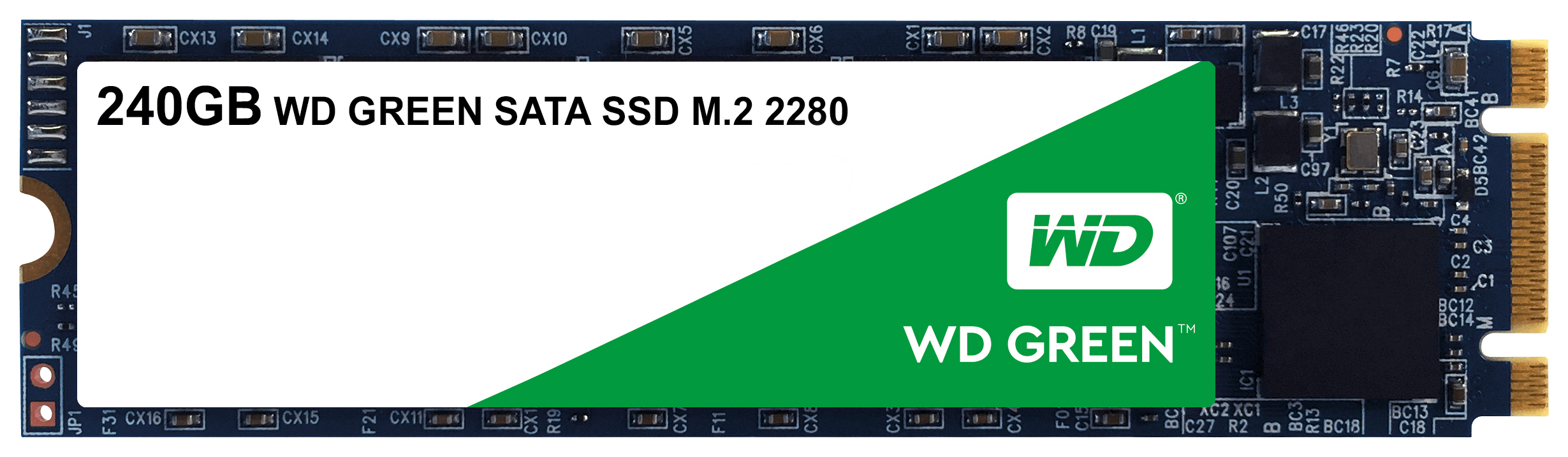 Твердотельный накопитель Western Digital SSD Green 240Gb SATA-III M.2 2280 3D NAND WDS240G2G0B