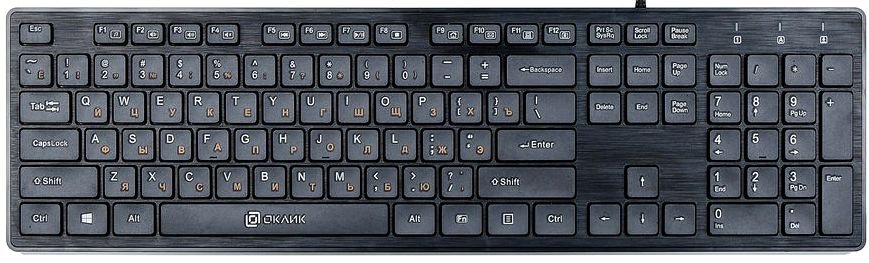 Клавиатура Oklick 500M, USB, черный 1061584