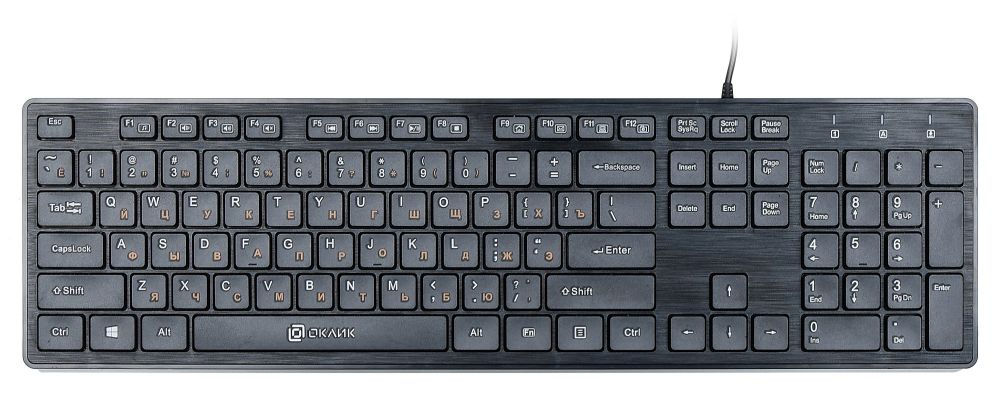 Клавиатура Oklick 500M, USB, черный 1061584