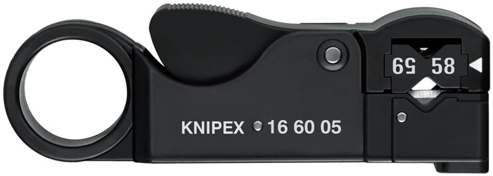Стриппер коаксиальных кабелей Knipex KN-166005SB