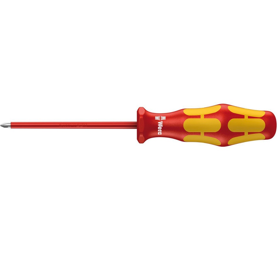 Отвёртка диэлектрическая Wera, VDE, PH 2х100 мм, WE-006154