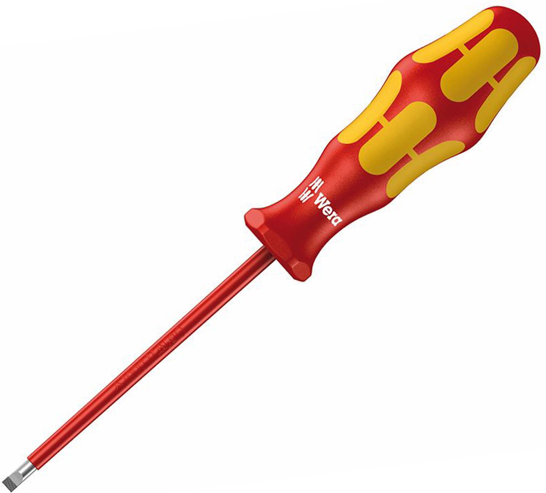 Отвёртка диэлектрическая Wera, VDE, SL 0.8х4.0х100 мм, WE-006115