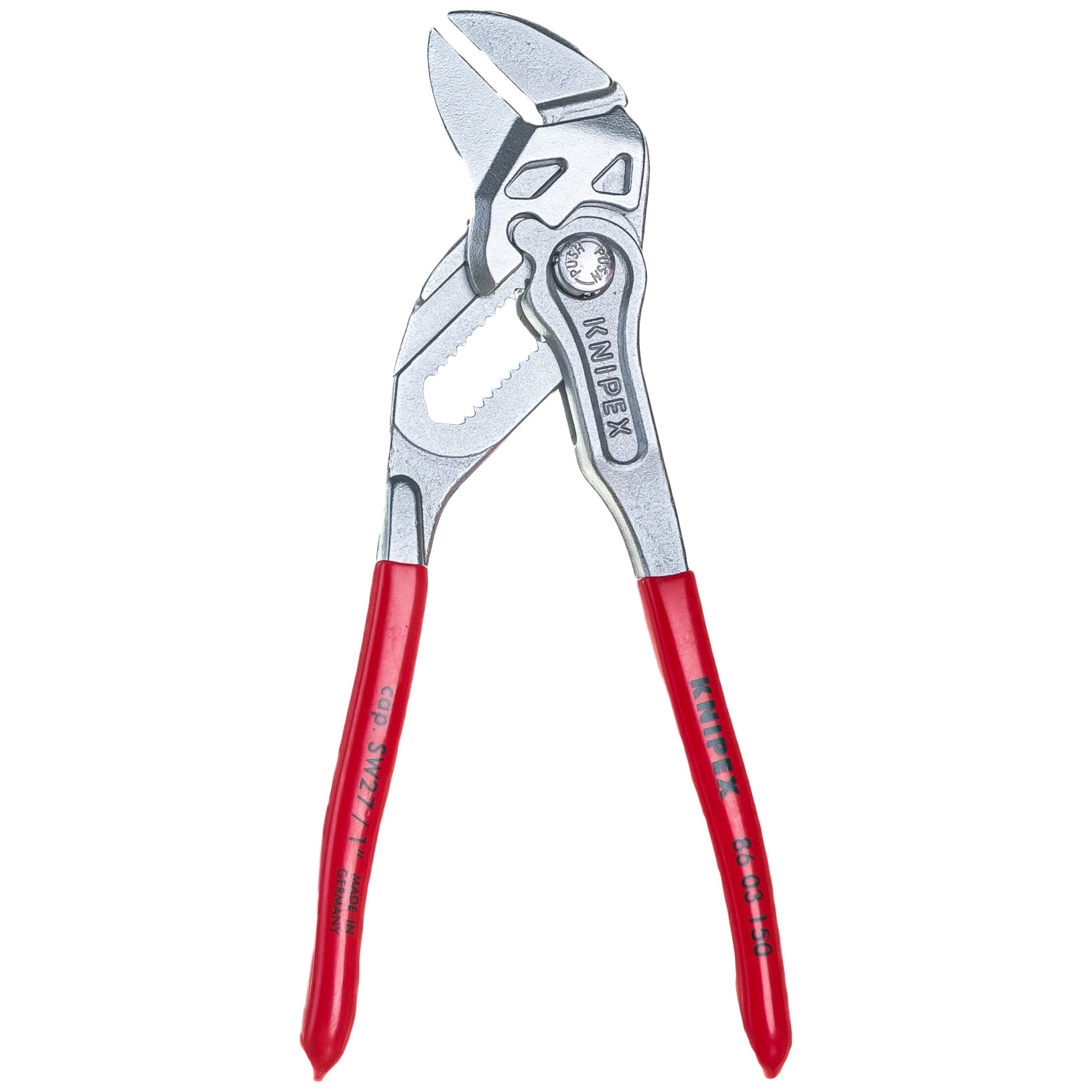 Переставные клещи-ключ Knipex 150 мм, 27 мм (1"), хром, 1К ручки, KN-8603150SB