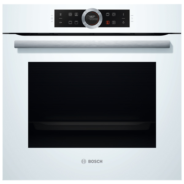 Электрический духовой шкаф Bosch HBG634BW1 [71 л, стекло, дисплей, каталитическая, сенсор, белый]