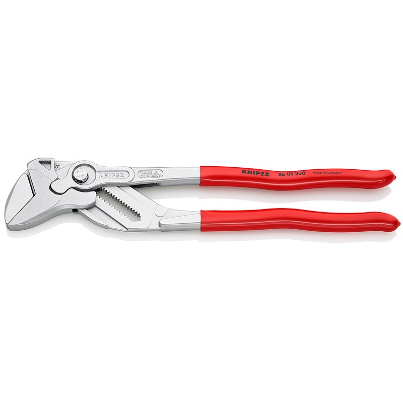 Клещи переставные Knipex, 68 мм (2 1/2"), 300 мм, хром, 1-к ручки, KN-8603300