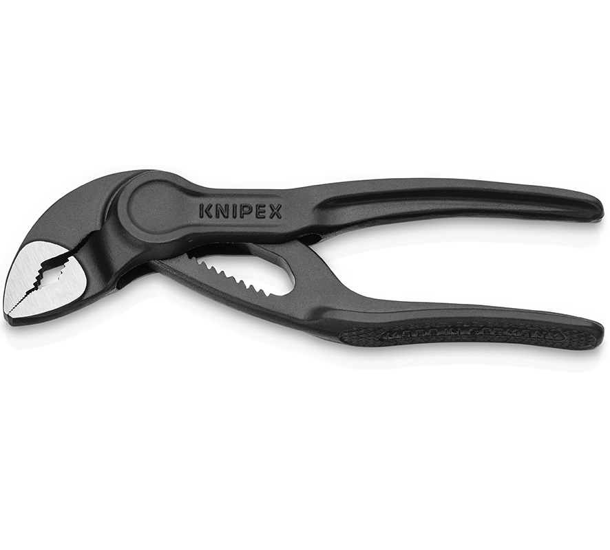 Переставные сантехнические клещи с фиксатором Knipex L-100 мм,COBRA XS KN-8700100