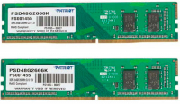 Оперативная память Patriot Memory SL 8GB (4GBx2) DDR4 2666MHz DIMM 288-pin CL19 PSD48G2666K