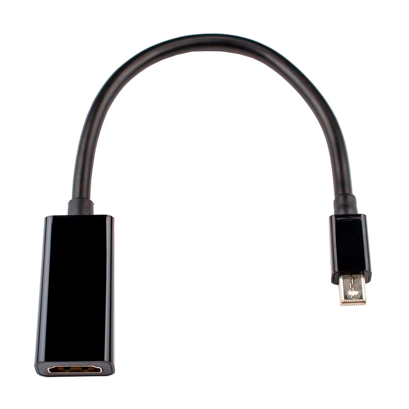 Переходник ATCOM Mini DisplayPort(m) <=> HDMI (f) 0.1 м черный AT1042