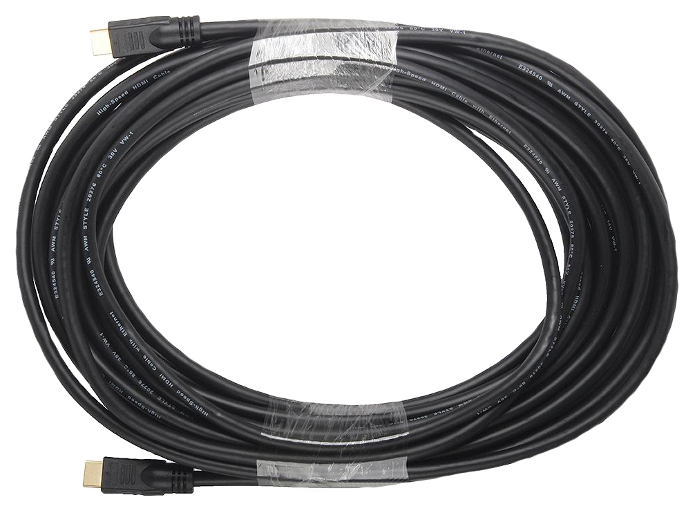Кабель HDMI Gembird, 15м, v1.4, 19M/19M, черный, позол.раз., экран, пакет [CC-HDMI4-15M]