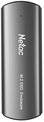 M.2 Внешний бокс NETAC WH31 [M.2 NVMe, M.2 SATA, USB 3.2 Gen2 (USB 3.1 Gen2) Type-A, серый]