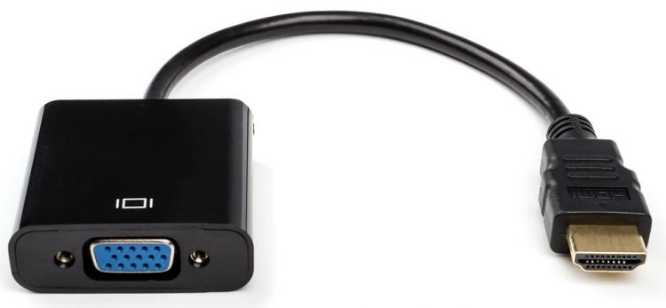 Переходник/адаптер Atcom HDMI - VGA (AT1013), 0.1 м, черный
