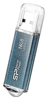 Флеш накопитель 16Gb Silicon Power Marvel M01, USB 3.0, Синий SP016GBUF3M01V1B