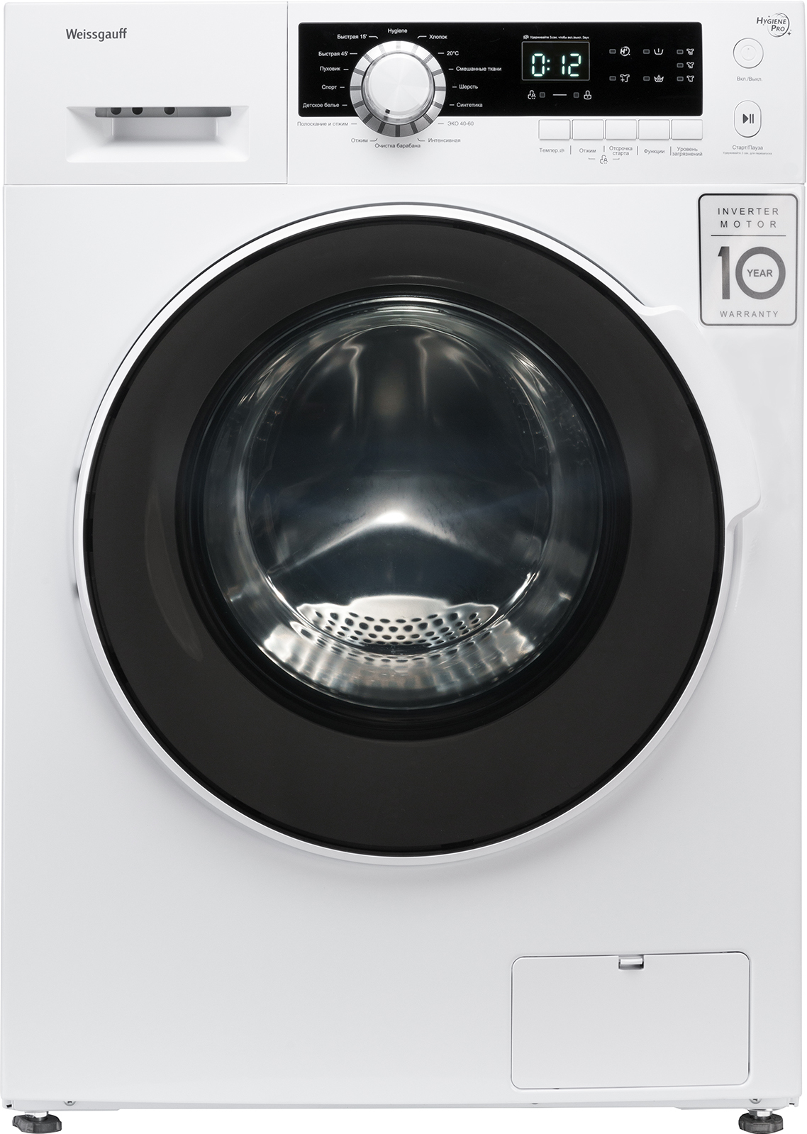 Стиральная машина Weissgauff WM 4927 DC Inverter класс: A+++ загр.фронтальная макс.:7кг белый