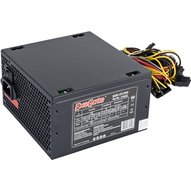 Блок питания ExeGate XP450 450 Вт [ATX vATX 12V 2.3, EPS12V, 120x120][EX219461RUS]