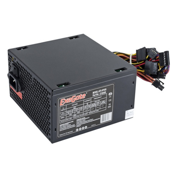 Блок питания ExeGate XP450 450 Вт [ATX vATX 12V 2.3, EPS12V, 120x120][EX219461RUS]