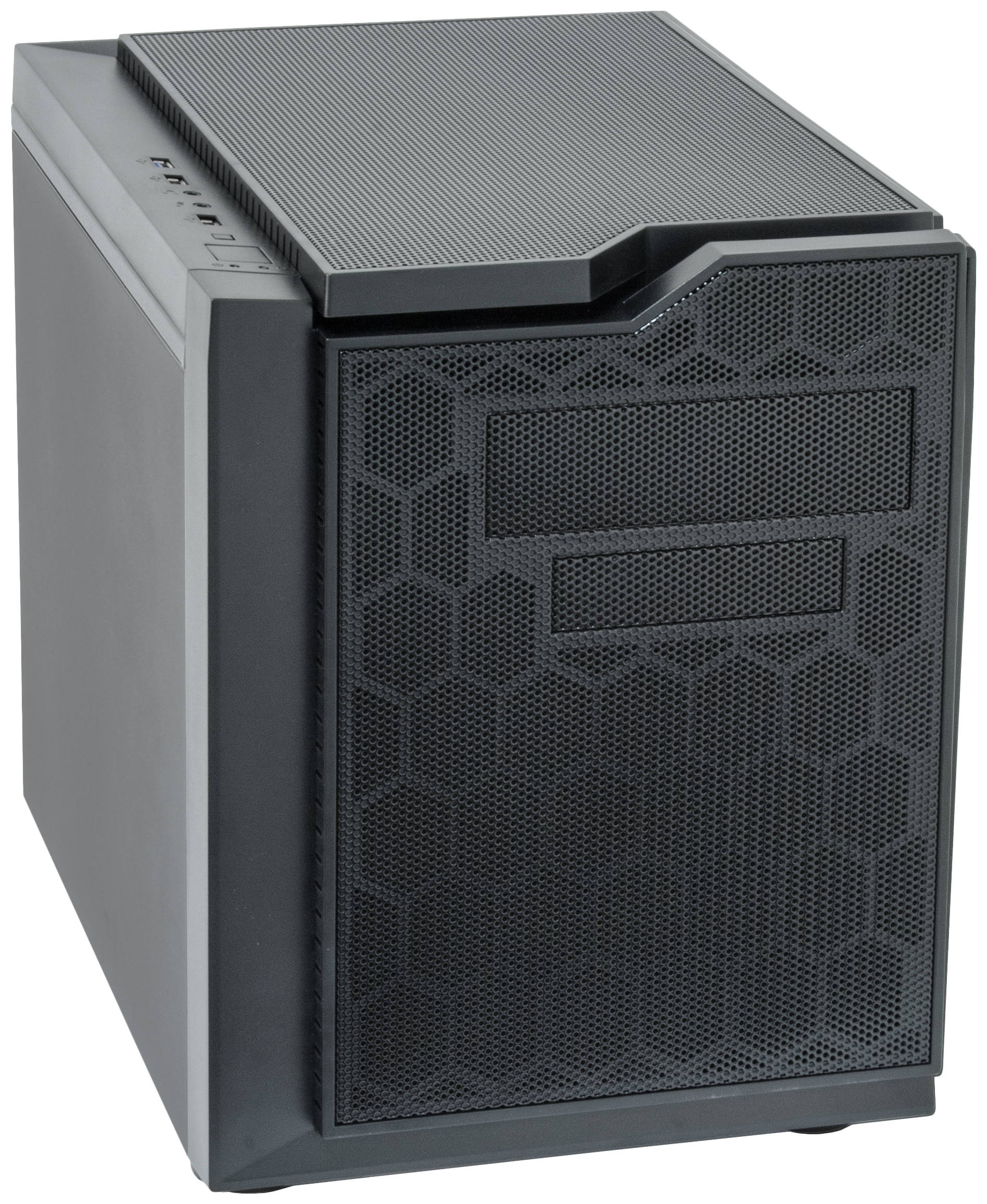 Корпус CHIEFTEC CUBE CI-01B-OP без БП, черный, mATX
