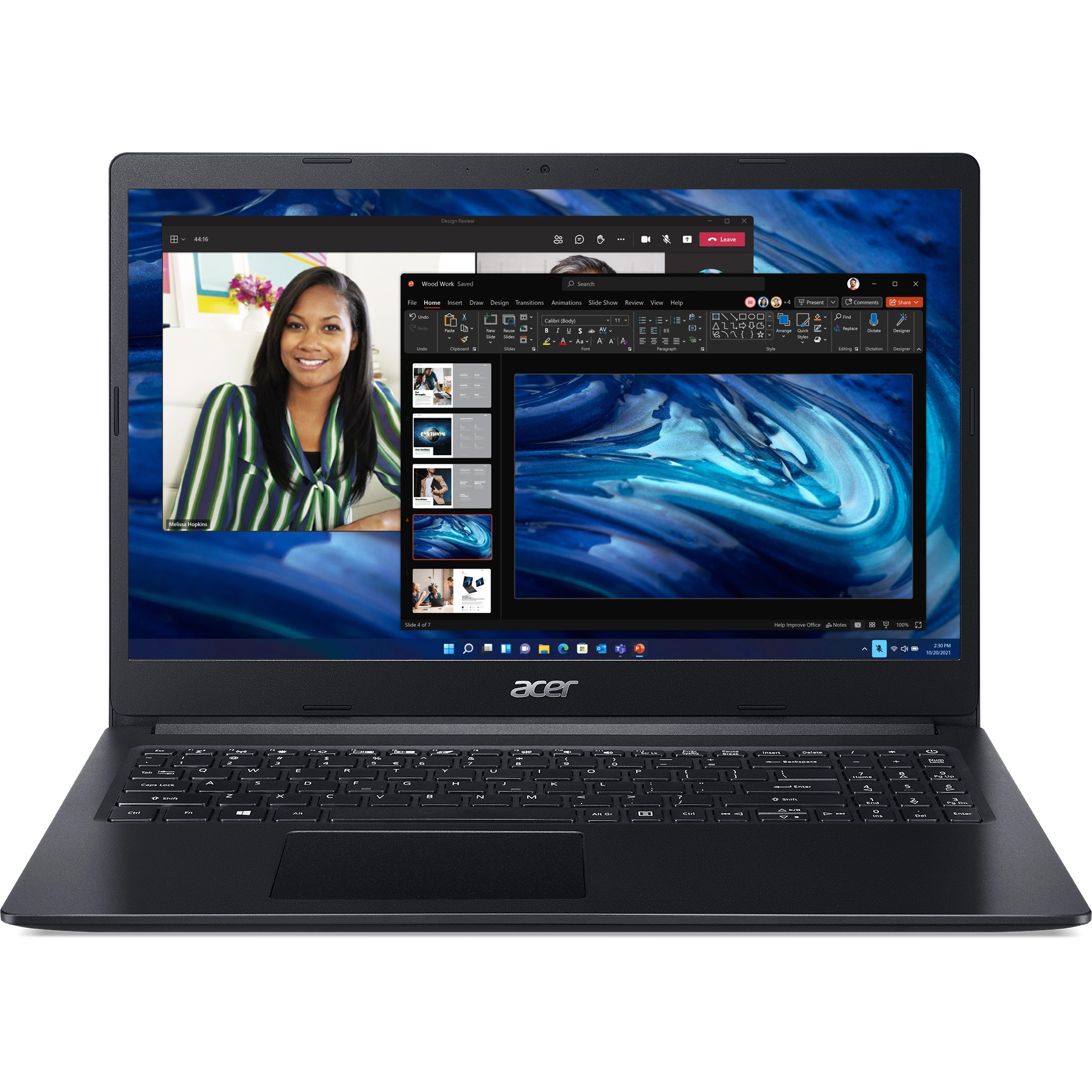 Ноутбук Acer Extensa 15 EX215-31-C36W Celeron N4020 4Gb 256Gb 600 15.6" Win11 black 4810mAh 16)