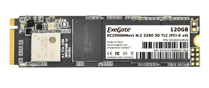 Твердотельный накопитель SSD M.2 2280 120Gb ExeGate Next KC2000TP120 [EX282314RUS]
