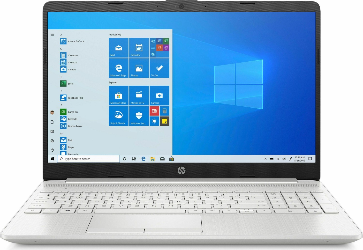 HP15-dw1006ny 15.6"/Intel Core i7 10510U/8Gb/1000Gb/Intel UHD Graphics - UMA/Natural Silver/DOS