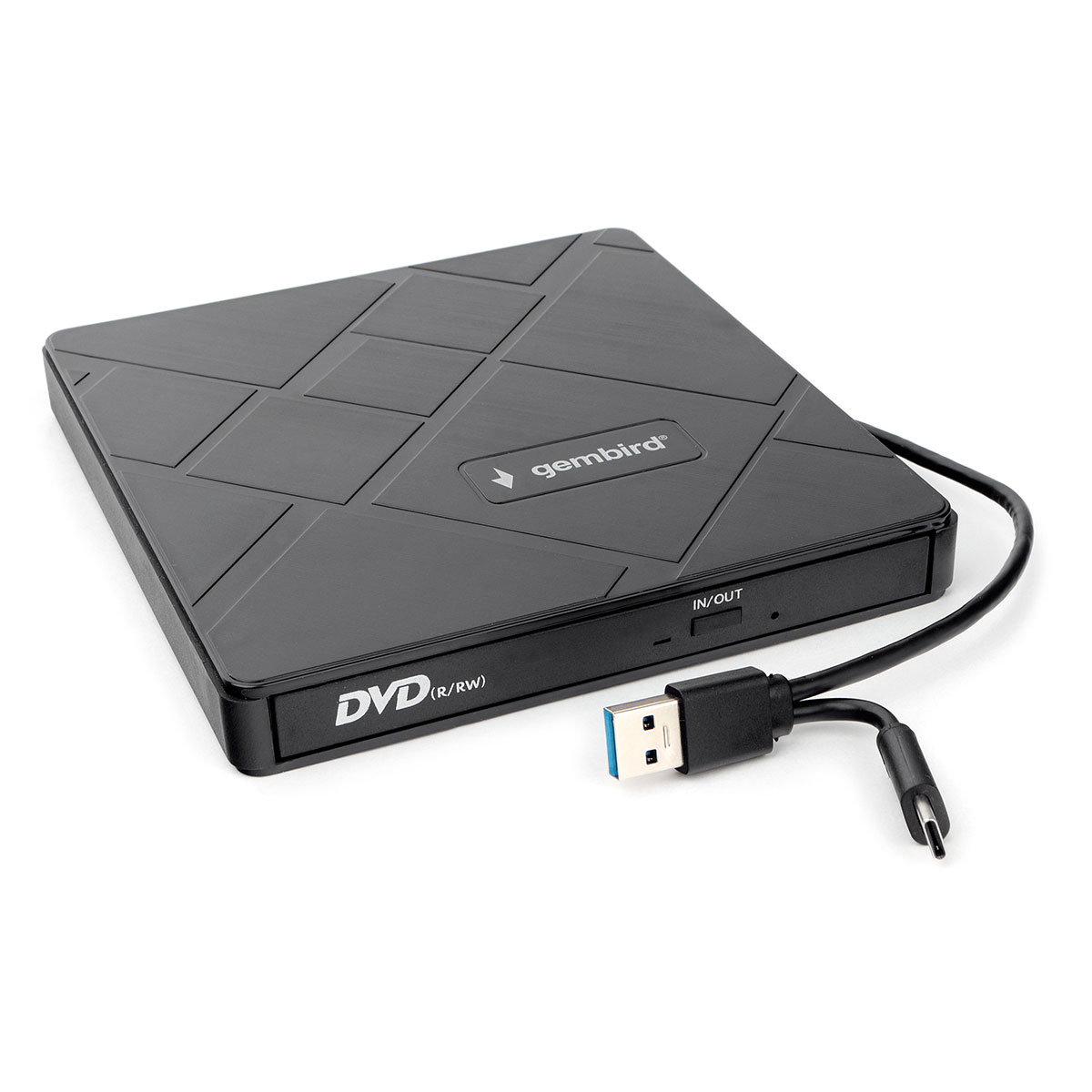 Привод DVD Gembird DVD-USB-04 пластик, черный USB 3.0 (DVD-USB-04)