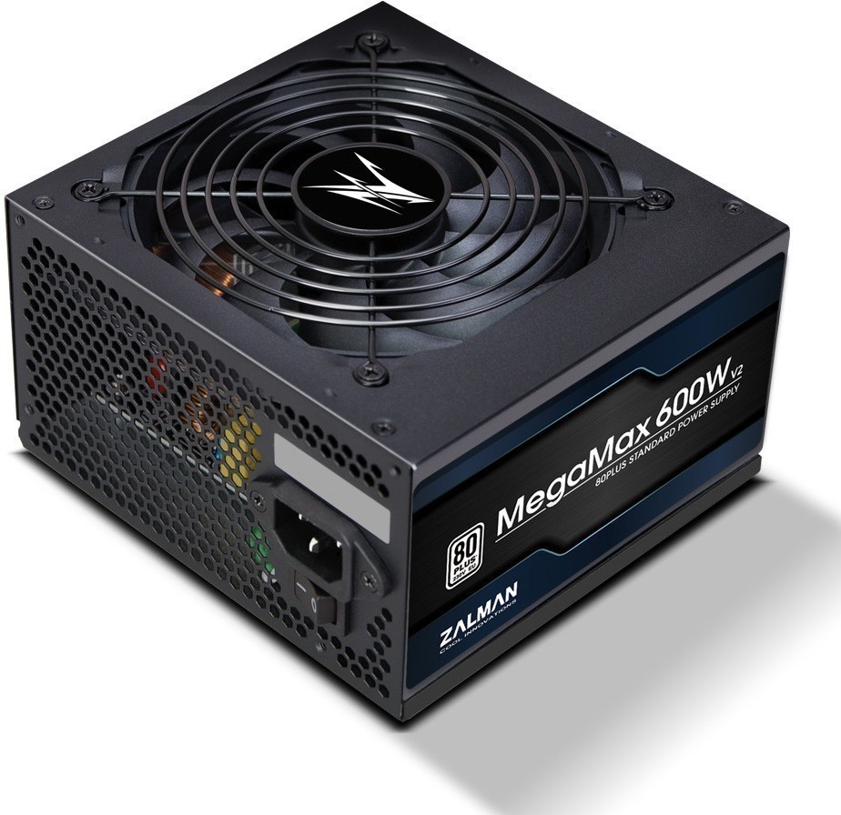 Блок питания Zalman ZM600-TXII (V2) (ATX 2.3, 600W, Active PFC, 120mm fan, 80Plus) Retail