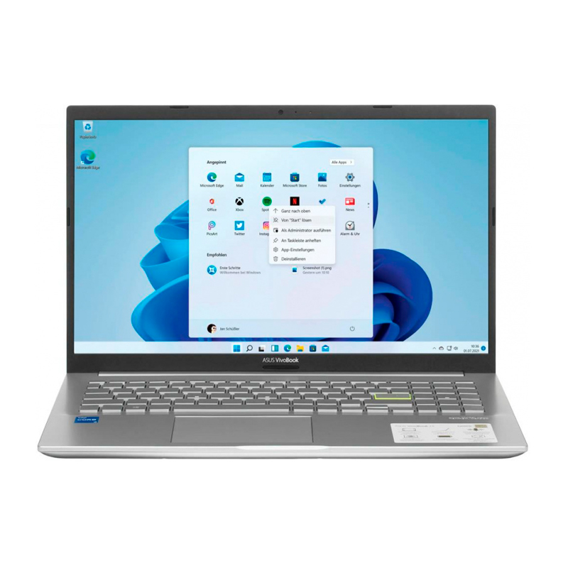 Ноутбук/ ASUS K513EA-L12013W 15.6"/Intel Core i5 1135G7/8Gb/512Gb/Transparent Silver/W11