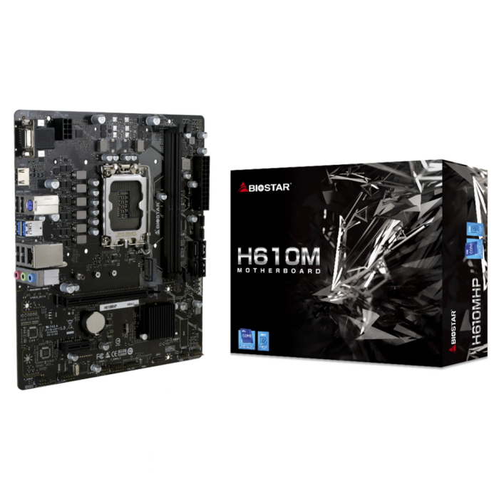 Материнские платы Socket 1700, Intel®H610, 2xDDR4-3200, D-SUB+HDMI, 1xPCI-Ex16, 1xPCI-Ex1, 4xSATA3,