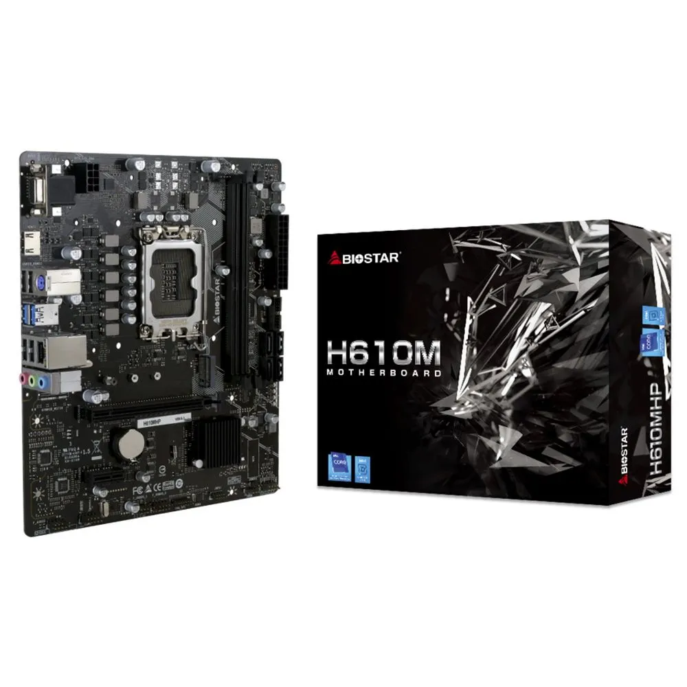 Материнские платы Socket 1700, Intel®H610, 2xDDR4-3200, D-SUB+HDMI, 1xPCI-Ex16, 1xPCI-Ex1, 4xSATA3,
