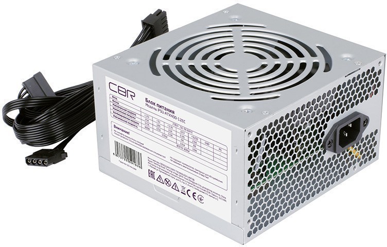 Блок питания 400W CBR PSU-ATX400-12EC OEM