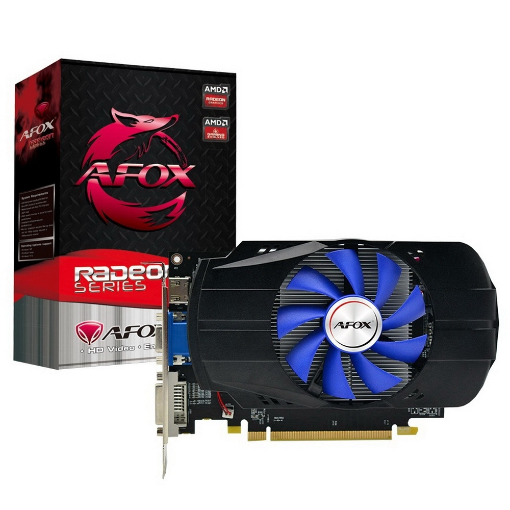 Видеокарта AFOX R7 350 Single Fan 2GB GDDR5 128bit VGA DVI HDMI RTL{30}